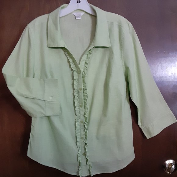 CHRISTOPHER & BANKS/ 3/4 SLEEVE BLOUSE/M - Picture 1 of 7